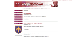 Desktop Screenshot of edukacjadomowa.piasta.pl