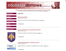 Tablet Screenshot of edukacjadomowa.piasta.pl